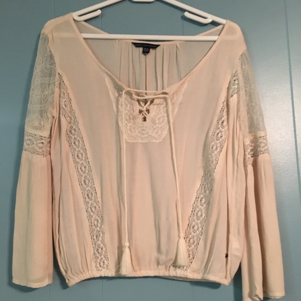 NBW AE peasant crop top